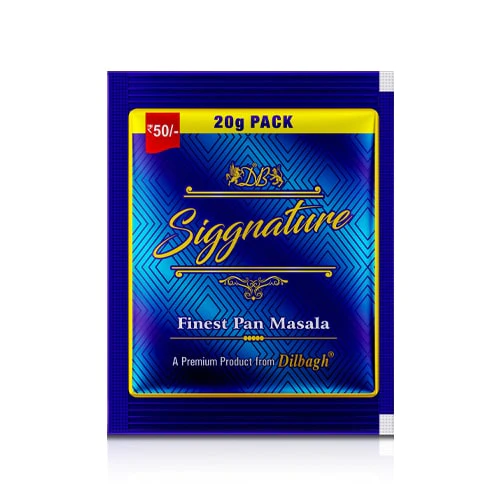 Siggnature Finest Pan Masala | 100% Natural | 18 gm each | 20 Pouches | Zipper - Alchemy Tradex