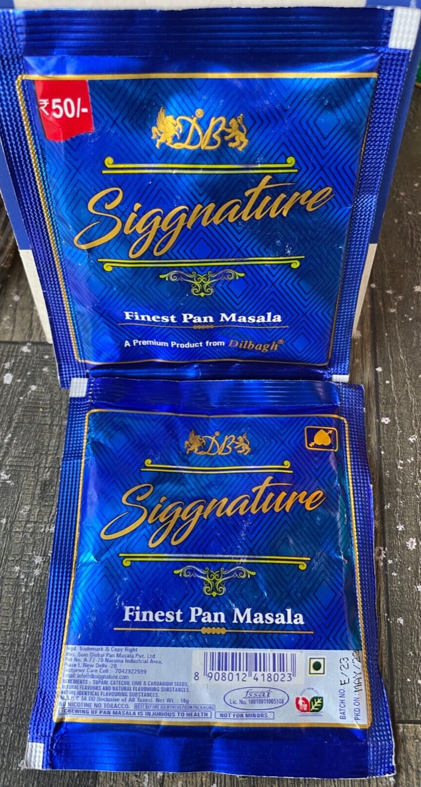 Siggnature Finest Pan Masala | 100% Natural | 18 gm each | 20 Pouches | Zipper - Alchemy Tradex