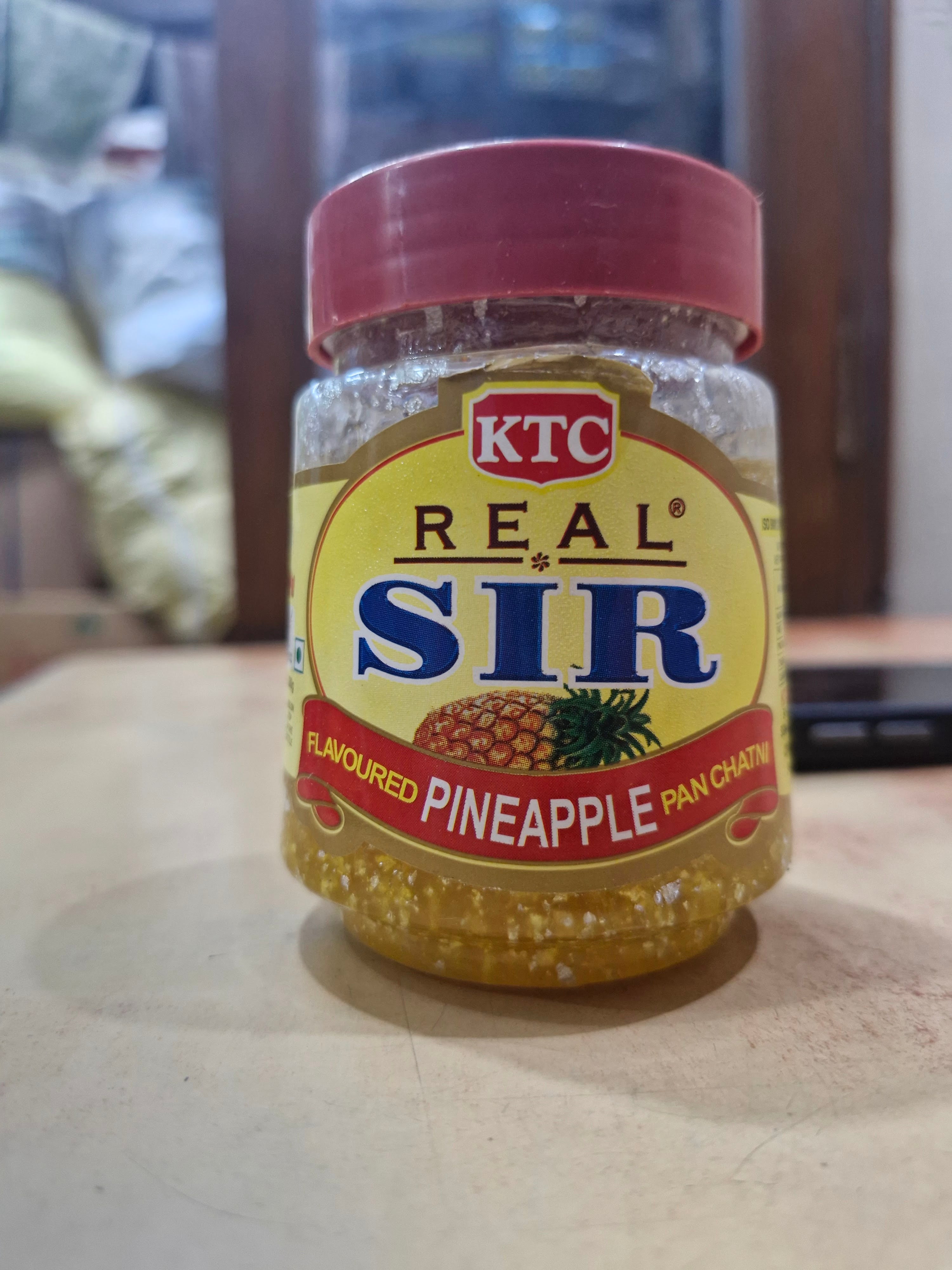 KTC Real Sir Pineapple Pan Chutney - 200G | Authentic Indian Flavor