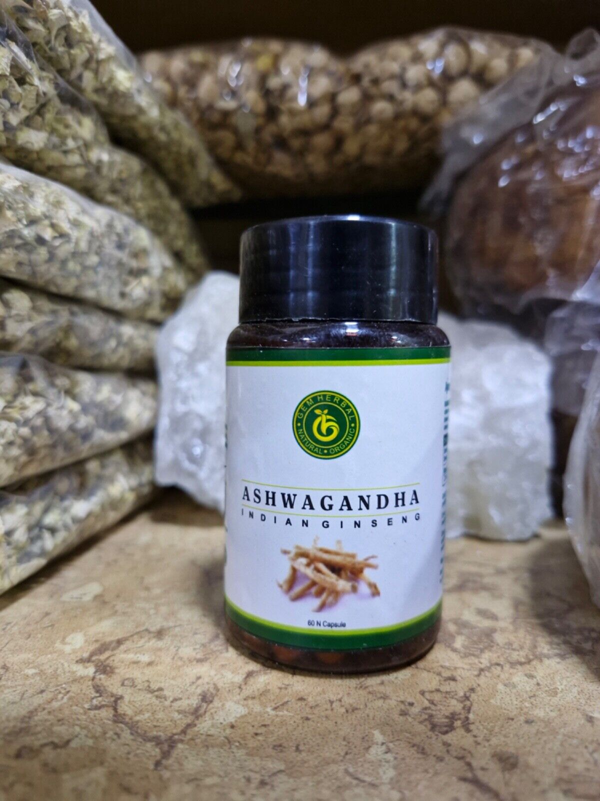 Organic Ayurvedic Ashwagandha extract - 60 Tablets | Indian Ginseng For Vitality