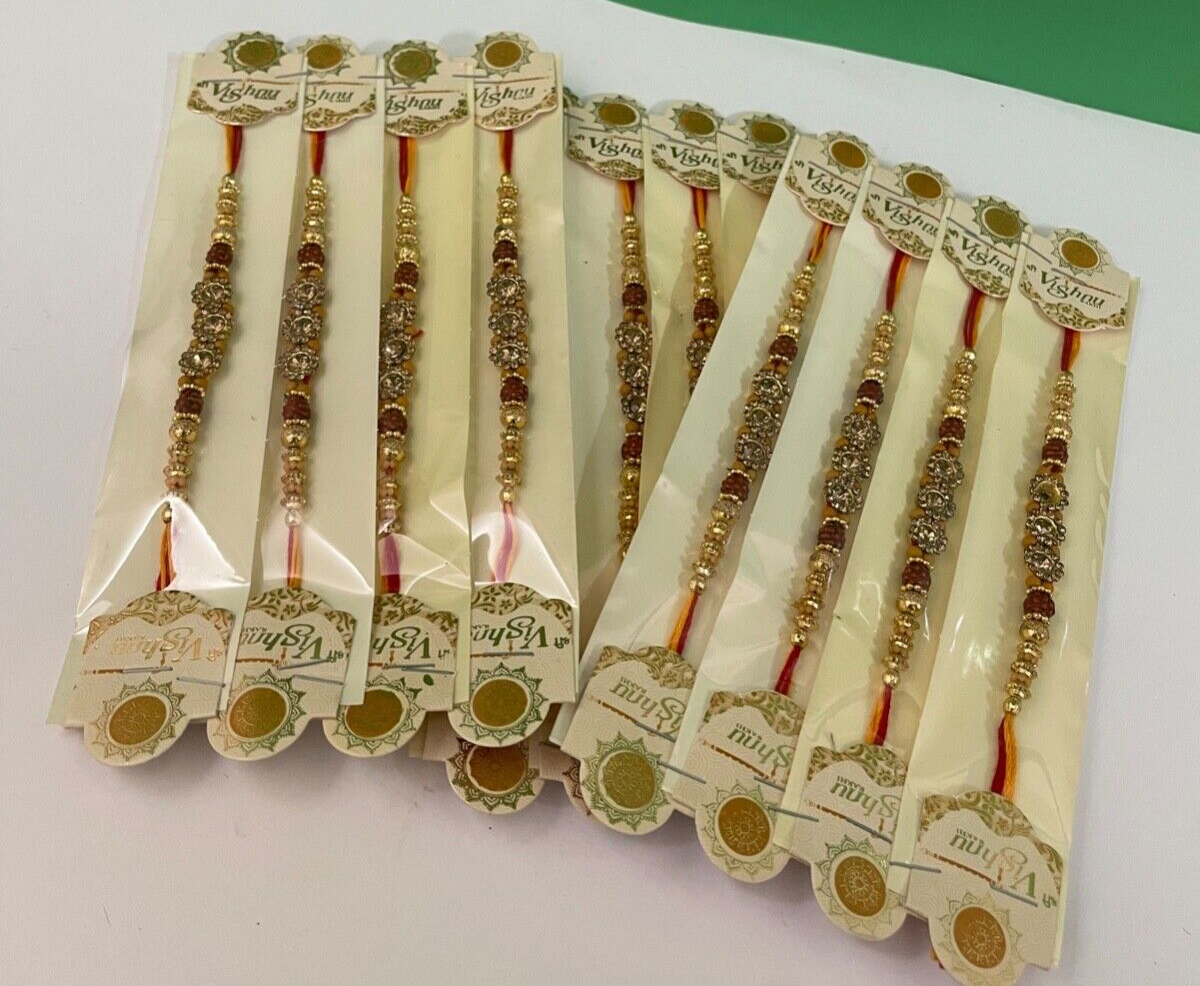 Rakshabandhan: Pack of 12  Rakhis | Wristband | Barcelet | Rudraksha Rakhi