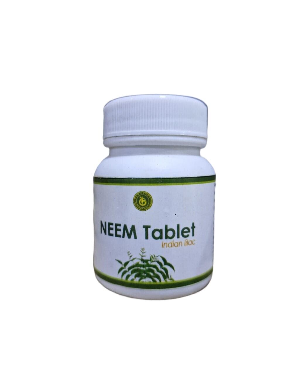 Organic Neem Tablets - Indian Lilac | 60 Tablets | Immune Support & Detox