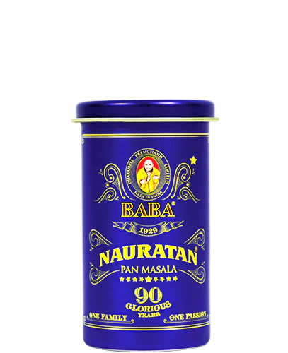 Baba Nauratna Pan Masala Mini Tin Can | 24 grams each | Pack of 3 | Authentic 
