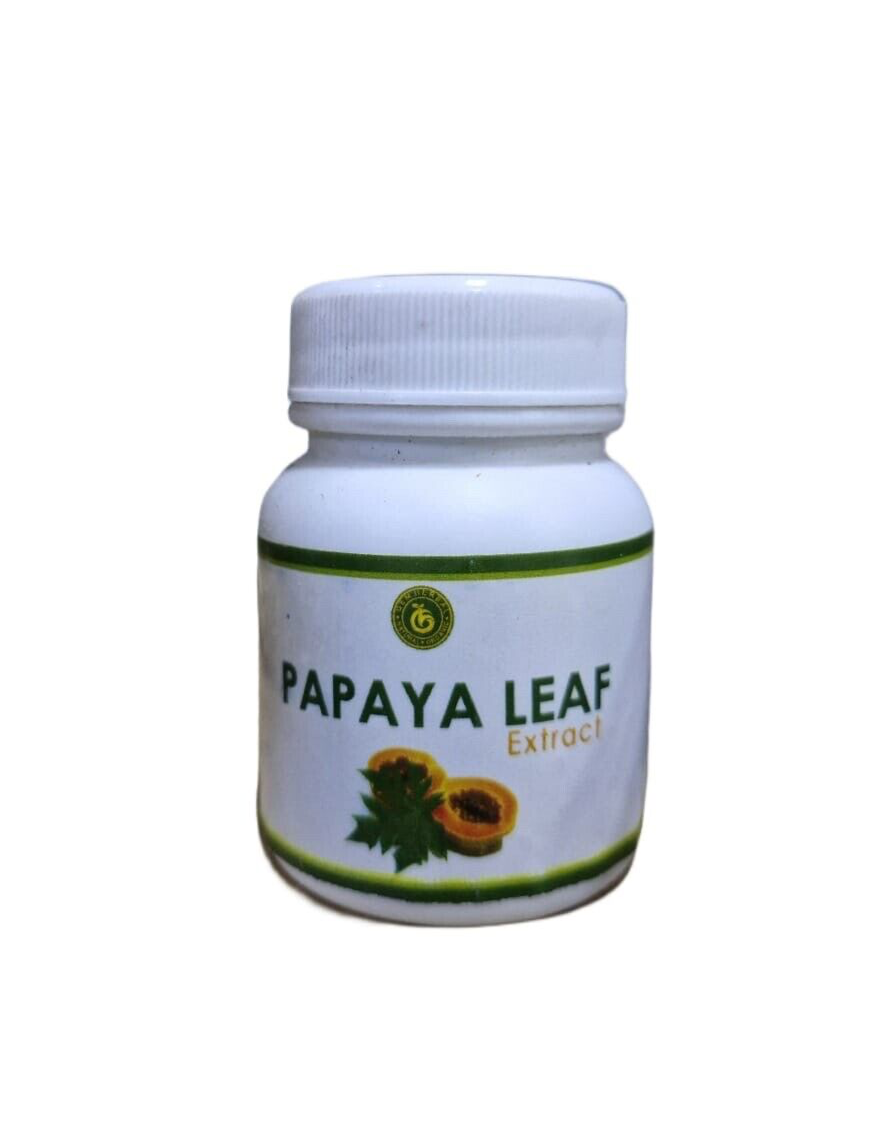 Organic Papaya Leaf Extract - 60 Tablets | Boosts Platelet Production & Immunity