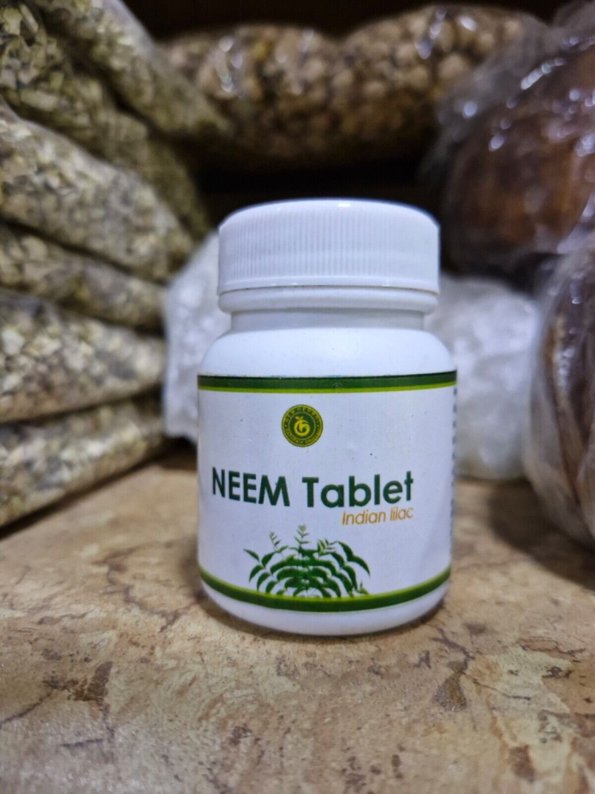 Organic Neem Tablets - Indian Lilac | 60 Tablets | Immune Support & Detox