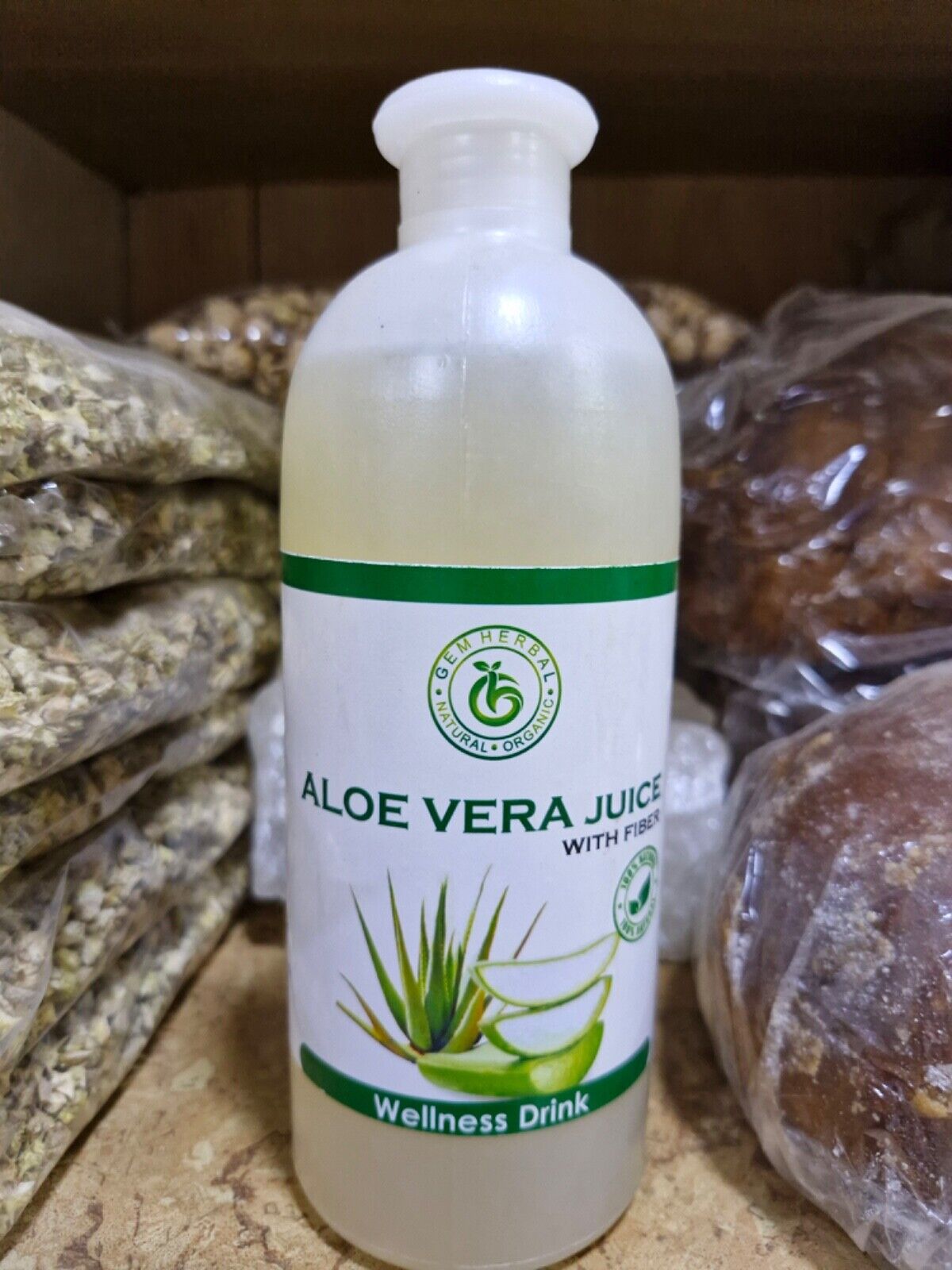 Organic Aloe Vera Herbal Juice | 500 ML | Natural Detox Drink for Immune Support
