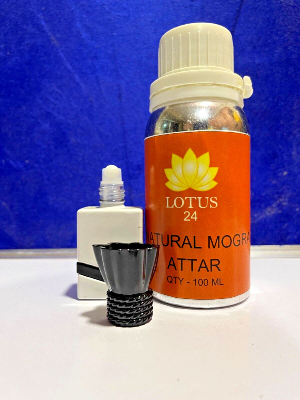 Natural Mogra | Jasmine Attar Ittar Roll-on Perfume | Body Oil | 100ml+6 ML FREE