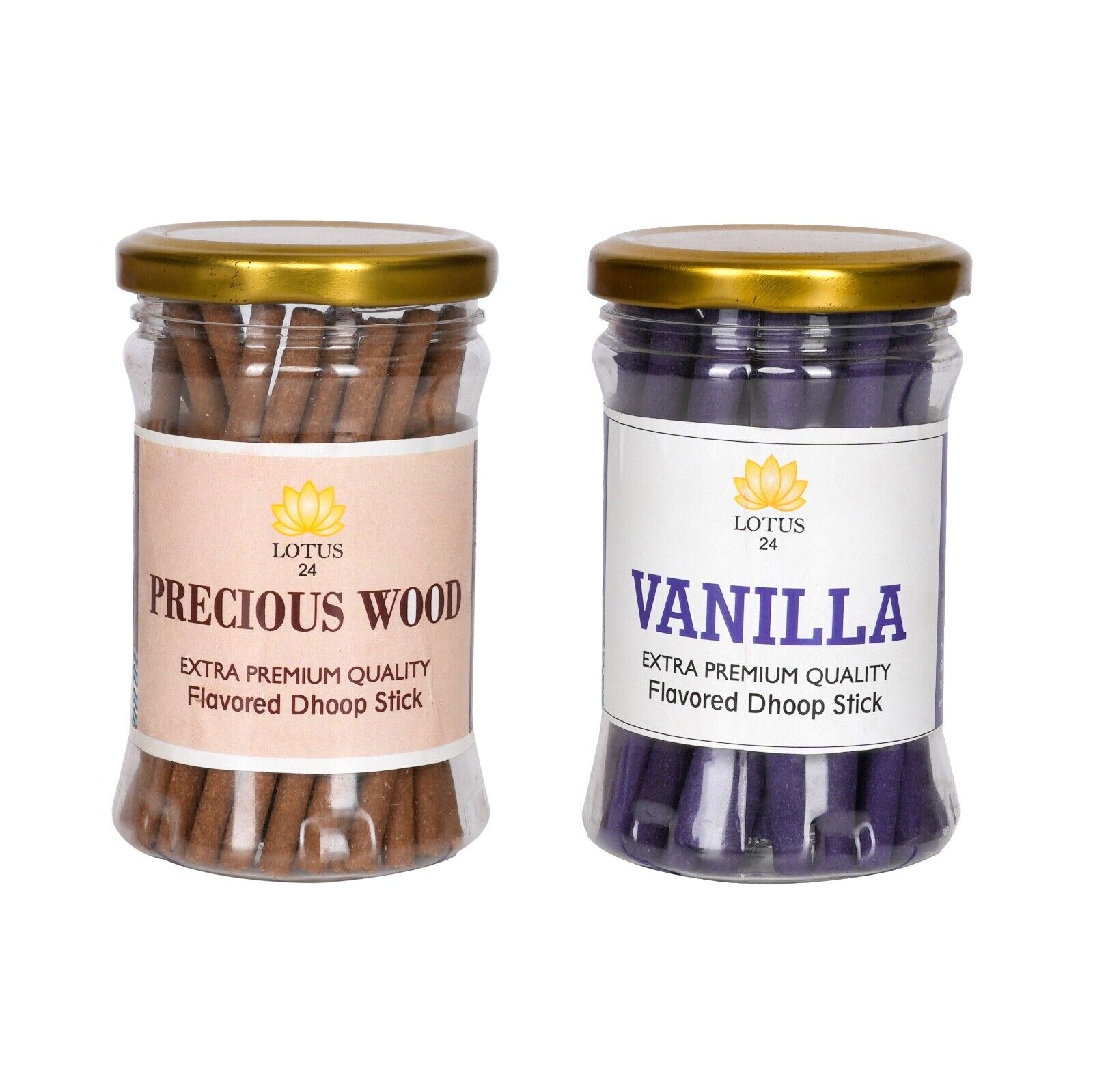 Organic Dhoop Sticks | Vanilla & Precious Wood Fragrance | Pack of 2 | 80 Sticks