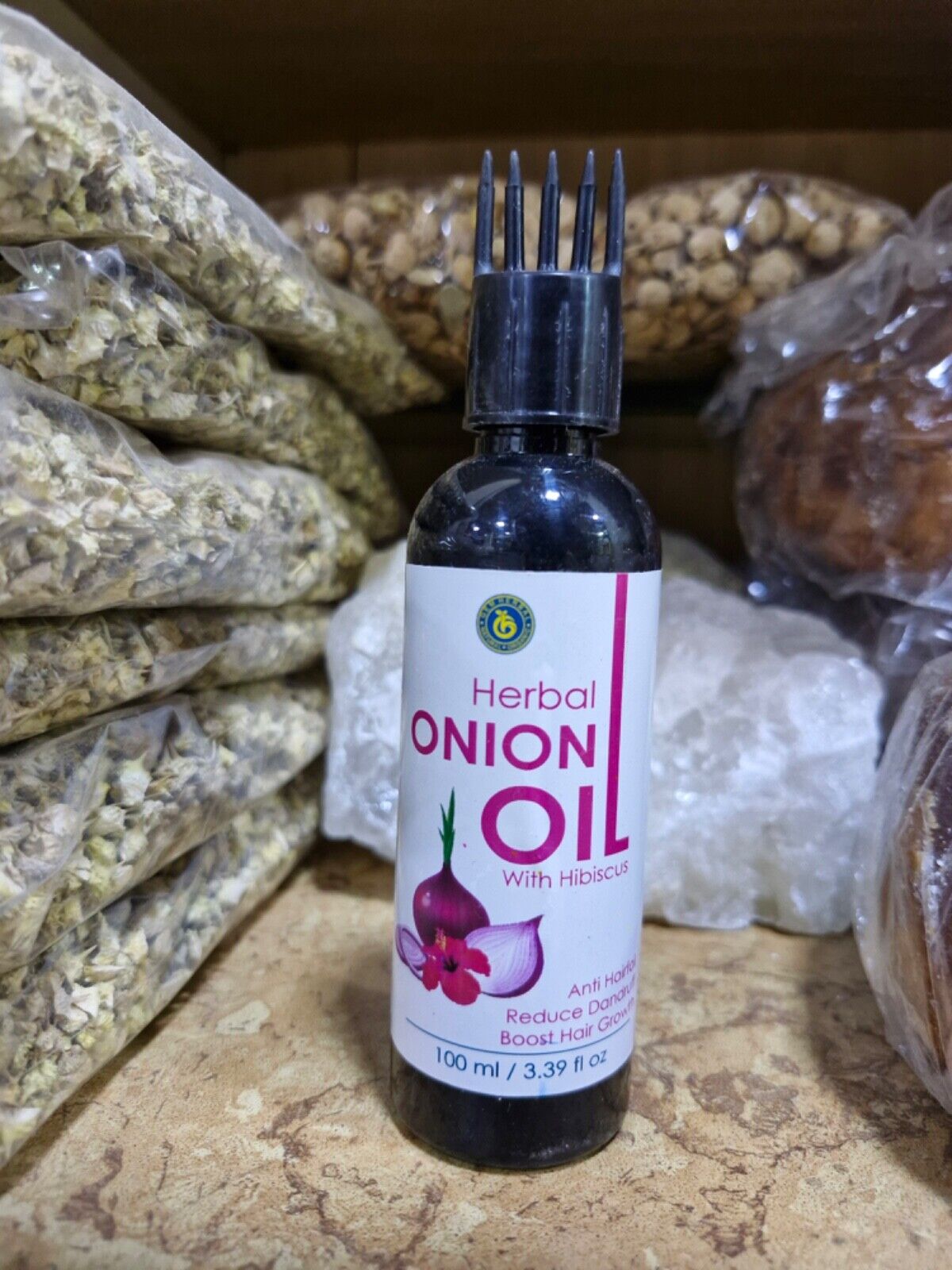 Authentic Herbal Onion Oil - 100 ML | Nourishing Oil for Hair Growth & Strength