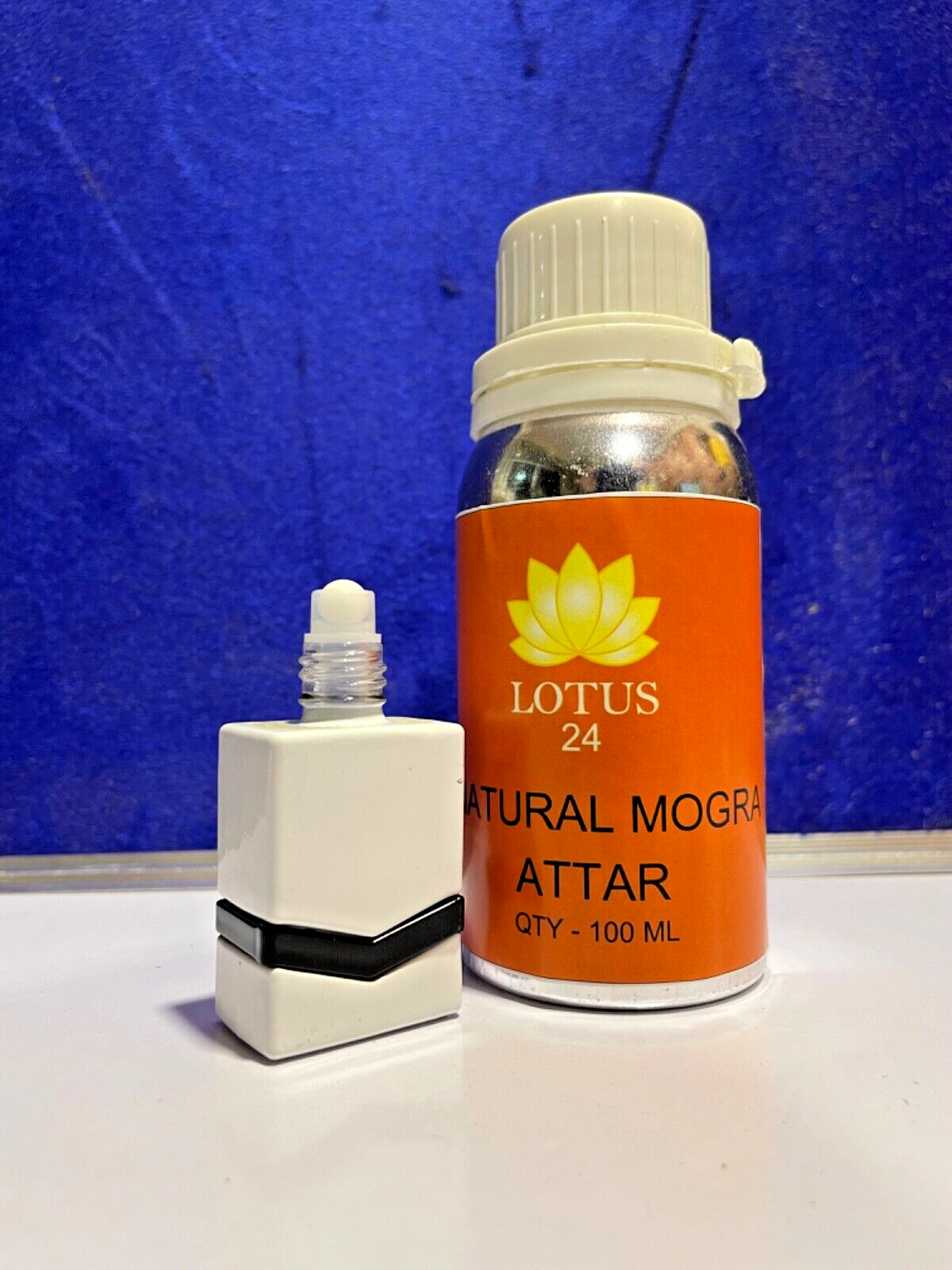 Natural Mogra | Jasmine Attar Ittar Roll-on Perfume | Body Oil | 100ml+6 ML FREE