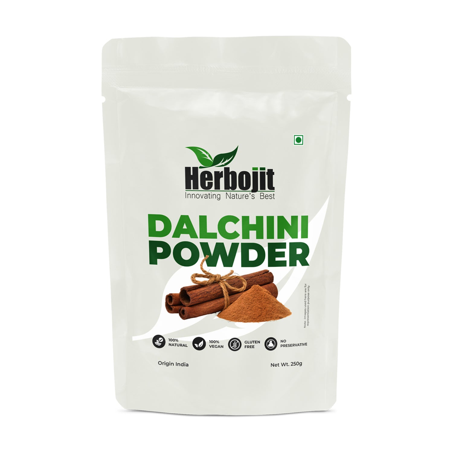 Herbojit- Pure Cinnamon Powder | Dalchini Powder 100% Natural & Vegan Gluten-Free 250g | Rich in Antioxidants & Flavor, No Preservatives - Alchemy Tradex