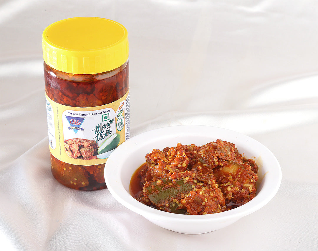 OM's  Aam Achaar | Mango Pickle - 200g | Tangy, Spicy & Authentic Indian Flavors