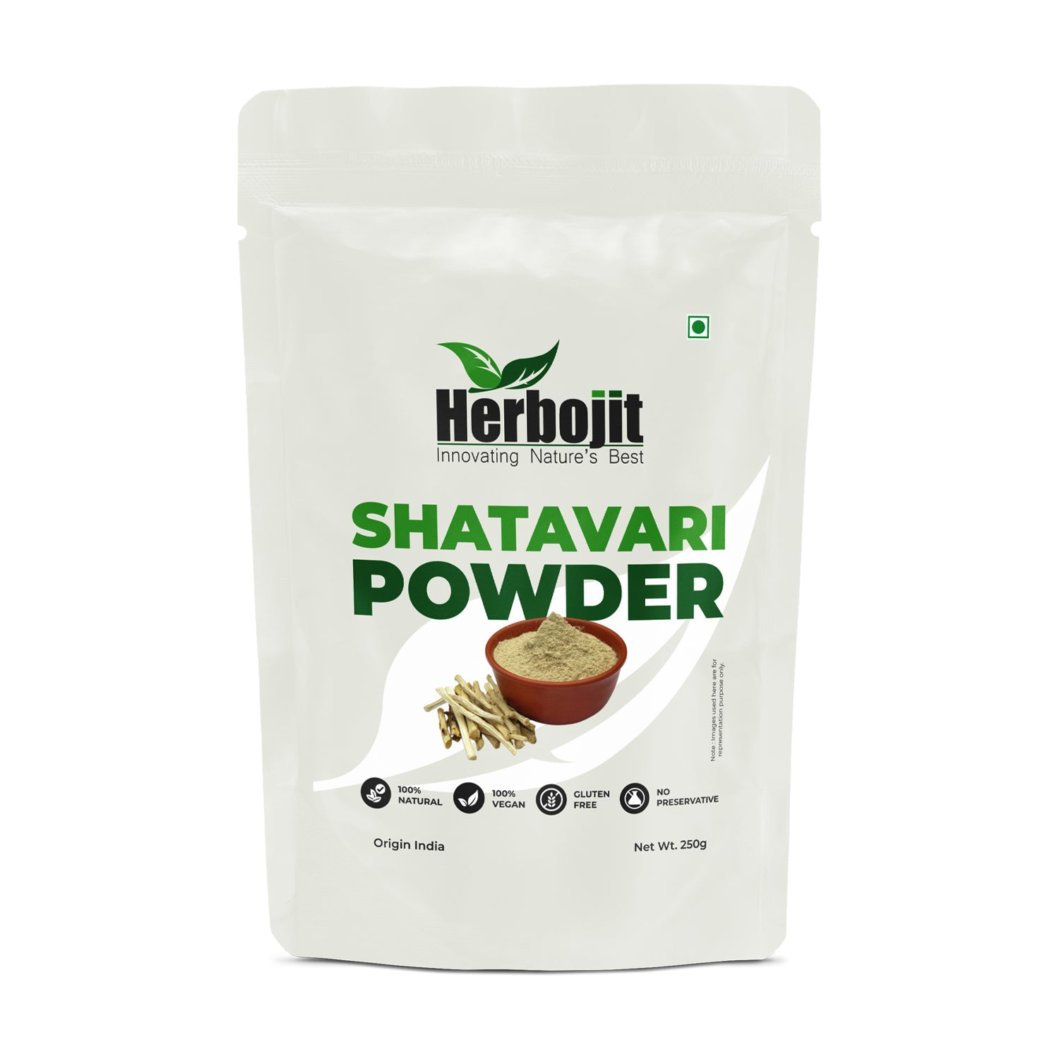 Herbojit Shatavari Powder 250g - 100% Natural, Vegan & Gluten-Free | No Preservatives | Premium Ayurvedic Herb from India - Alchemy Tradex