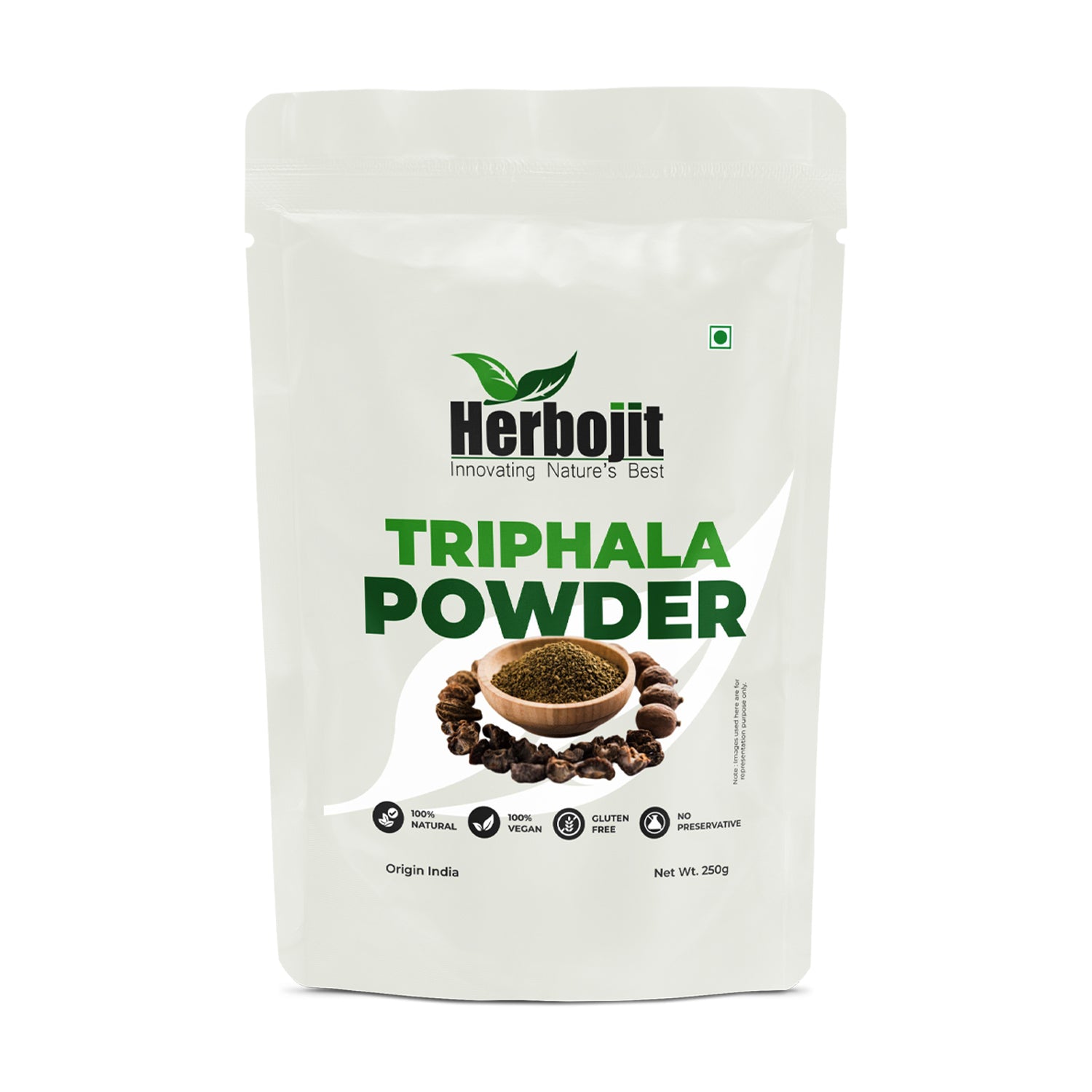 Herbojit Triphala Powder 250g - 100% Natural, Vegan & Gluten-Free | No Preservatives | Premium Ayurvedic Digestive Health Supplement - Alchemy Tradex